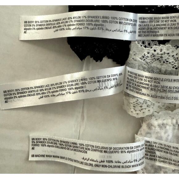 Jenni Intimates Lot 3pcs Thong Bikini Cotton Panty Gray Leopard Black Plus XXL - Picture 5 of 5